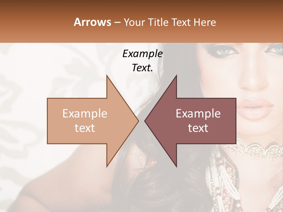 A Woman With A Necklace And Necklace On Her Neck PowerPoint Template