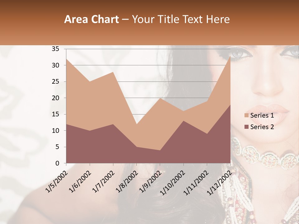A Woman With A Necklace And Necklace On Her Neck PowerPoint Template