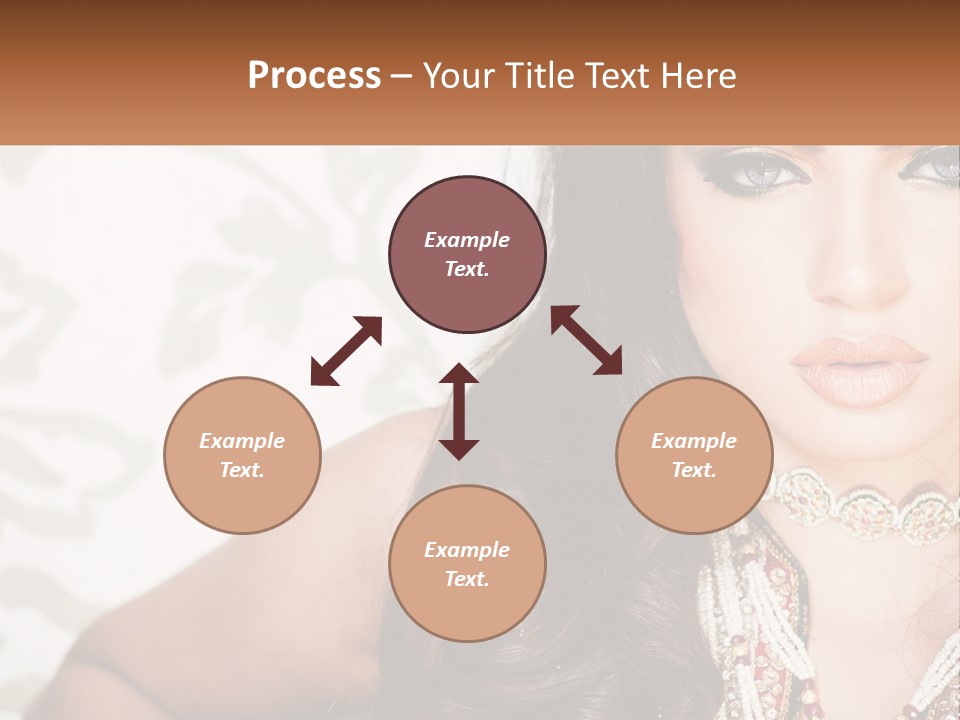 A Woman With A Necklace And Necklace On Her Neck PowerPoint Template