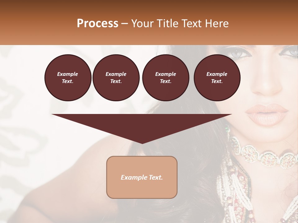 A Woman With A Necklace And Necklace On Her Neck PowerPoint Template