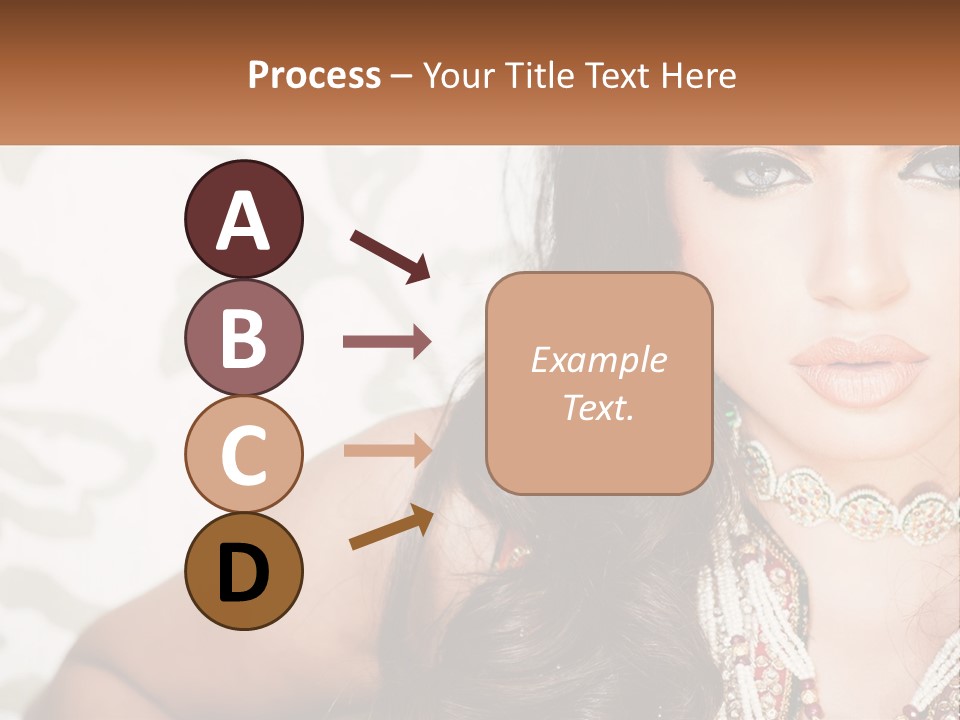 A Woman With A Necklace And Necklace On Her Neck PowerPoint Template