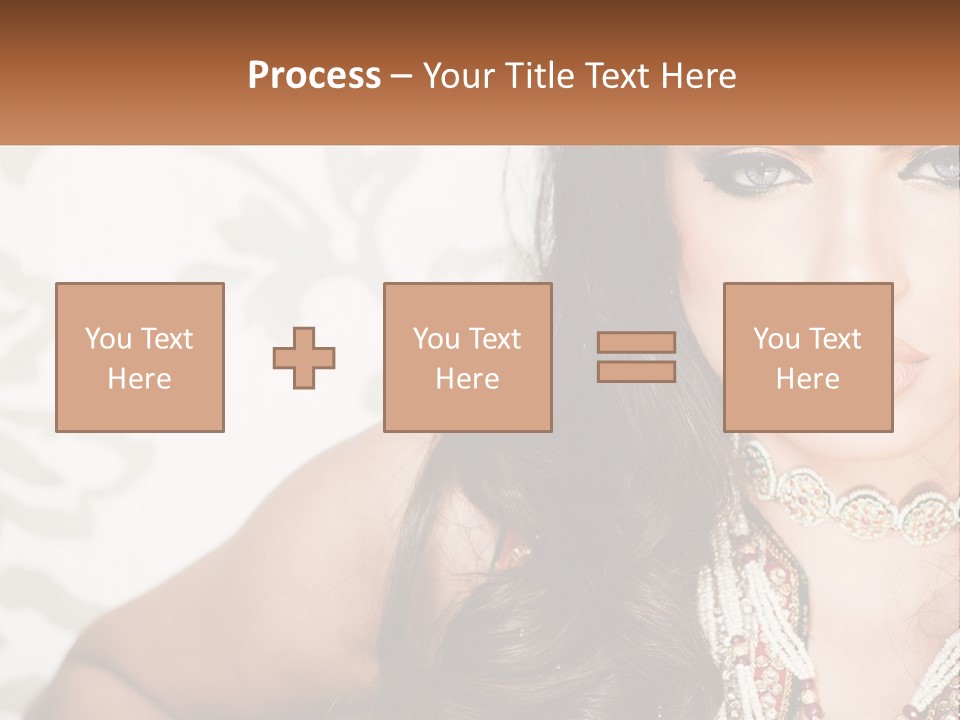 A Woman With A Necklace And Necklace On Her Neck PowerPoint Template