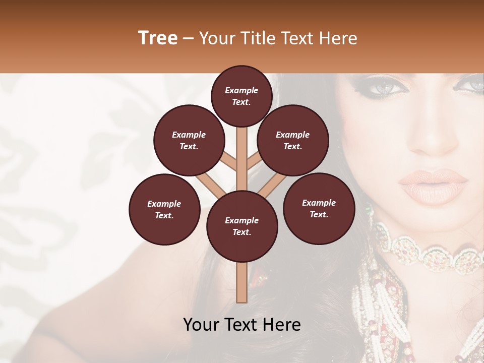 A Woman With A Necklace And Necklace On Her Neck PowerPoint Template