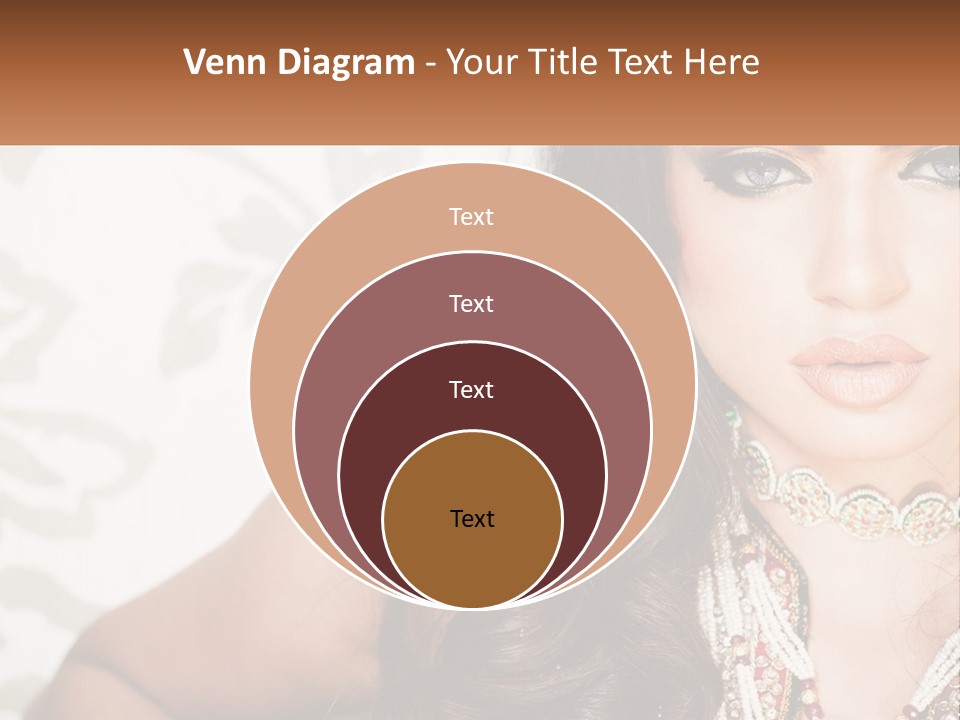 A Woman With A Necklace And Necklace On Her Neck PowerPoint Template