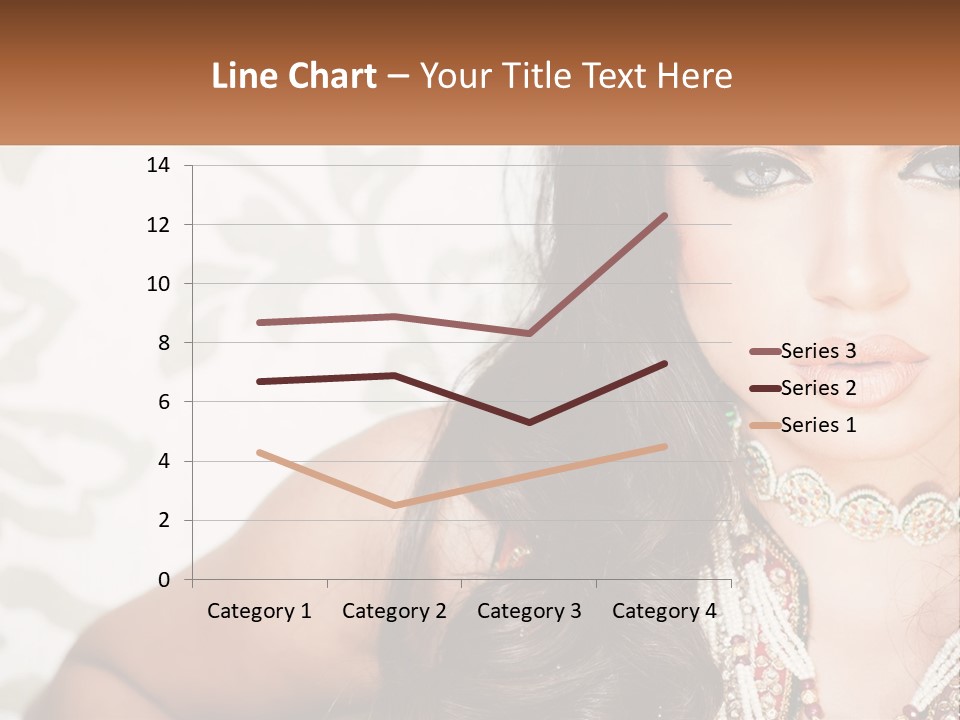 A Woman With A Necklace And Necklace On Her Neck PowerPoint Template