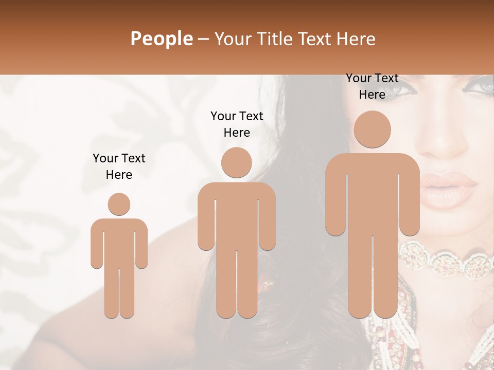 A Woman With A Necklace And Necklace On Her Neck PowerPoint Template