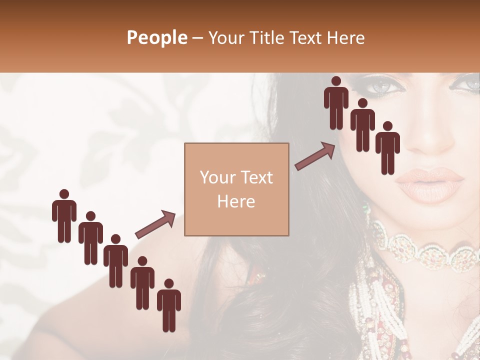 A Woman With A Necklace And Necklace On Her Neck PowerPoint Template