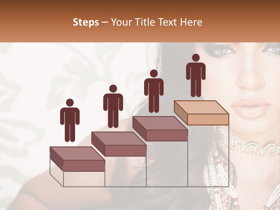 A Woman With A Necklace And Necklace On Her Neck PowerPoint Template