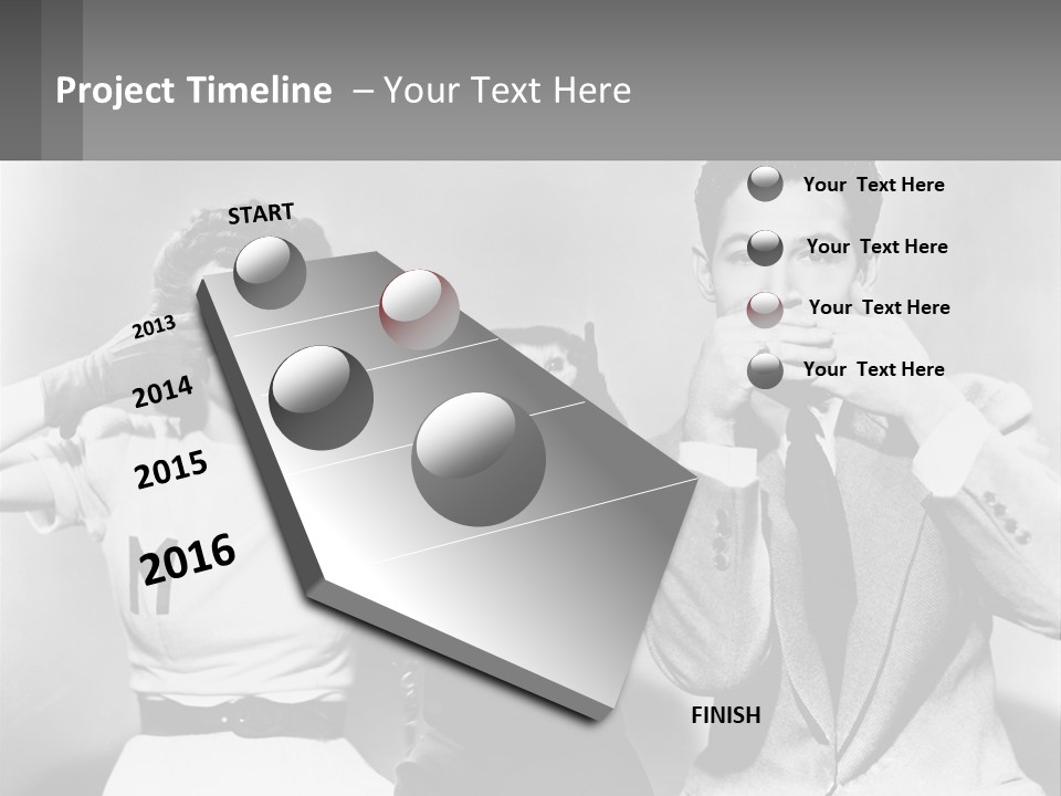 A Group Of People With Monkeys Covering Their Eyes PowerPoint Template