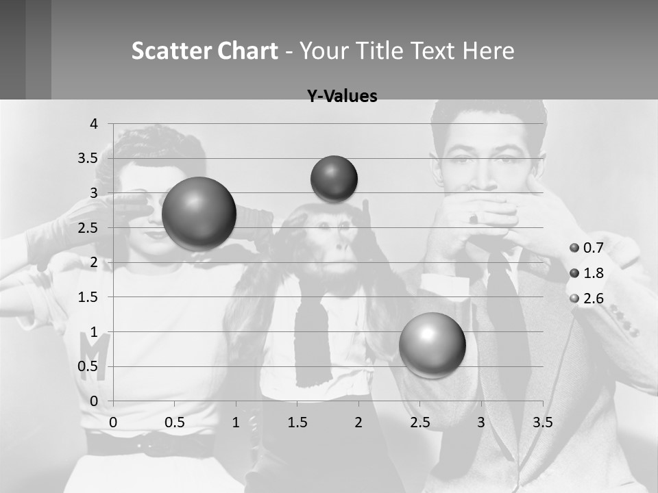 A Group Of People With Monkeys Covering Their Eyes PowerPoint Template
