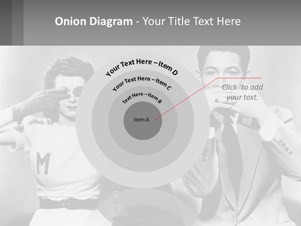 A Group Of People With Monkeys Covering Their Eyes PowerPoint Template