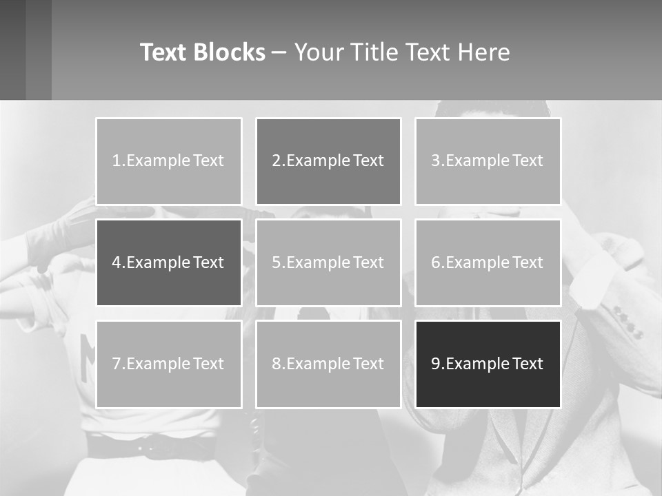 A Group Of People With Monkeys Covering Their Eyes PowerPoint Template