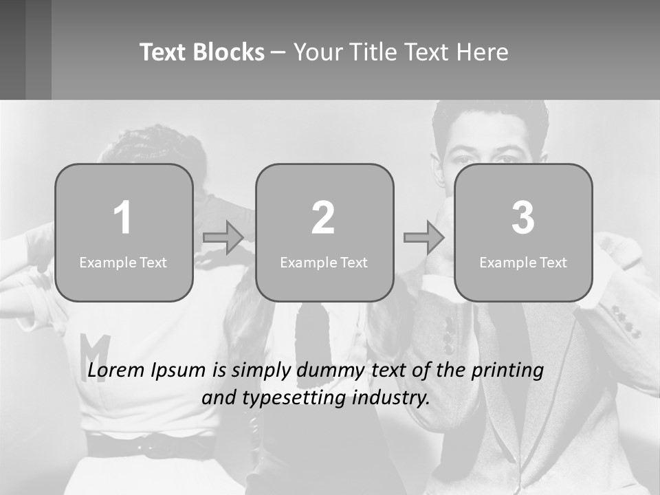 A Group Of People With Monkeys Covering Their Eyes PowerPoint Template