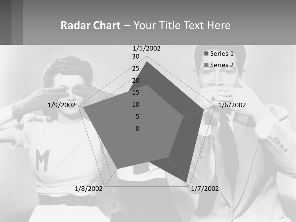 A Group Of People With Monkeys Covering Their Eyes PowerPoint Template