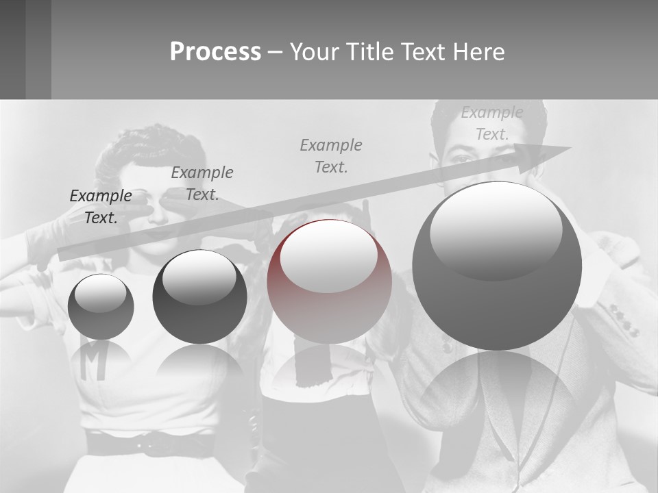 A Group Of People With Monkeys Covering Their Eyes PowerPoint Template