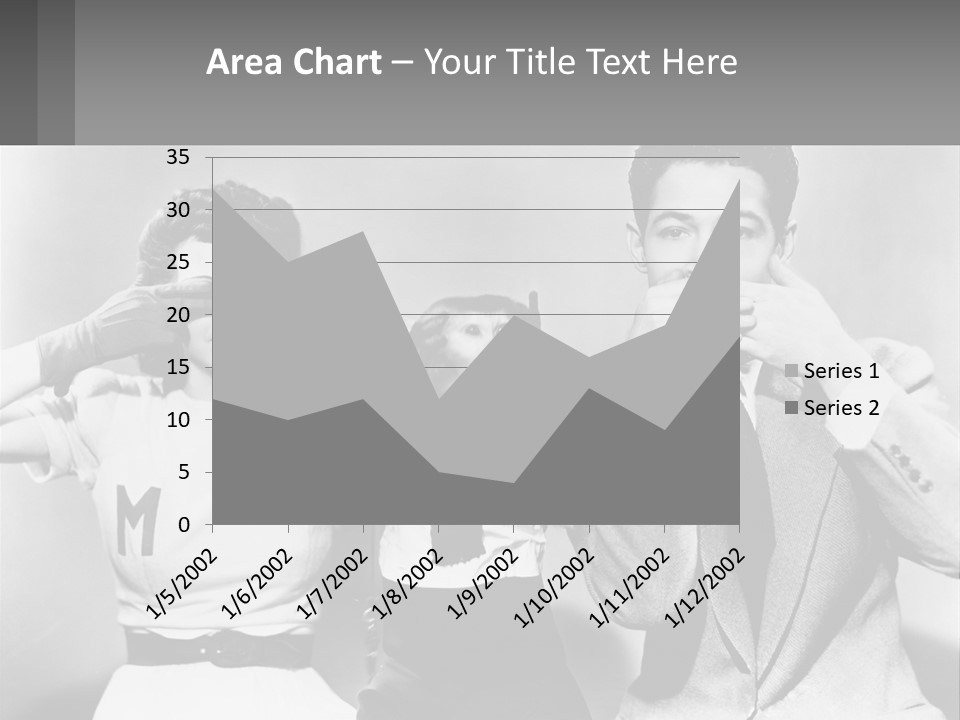 A Group Of People With Monkeys Covering Their Eyes PowerPoint Template