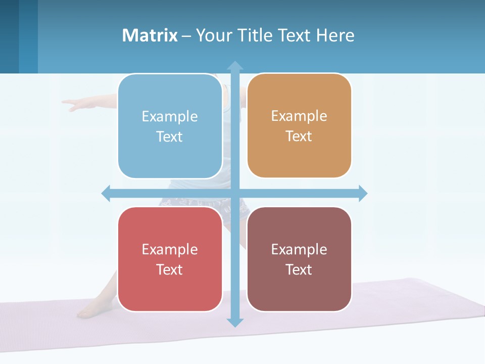 A Little Girl Doing A Yoga Pose On A Mat PowerPoint Template