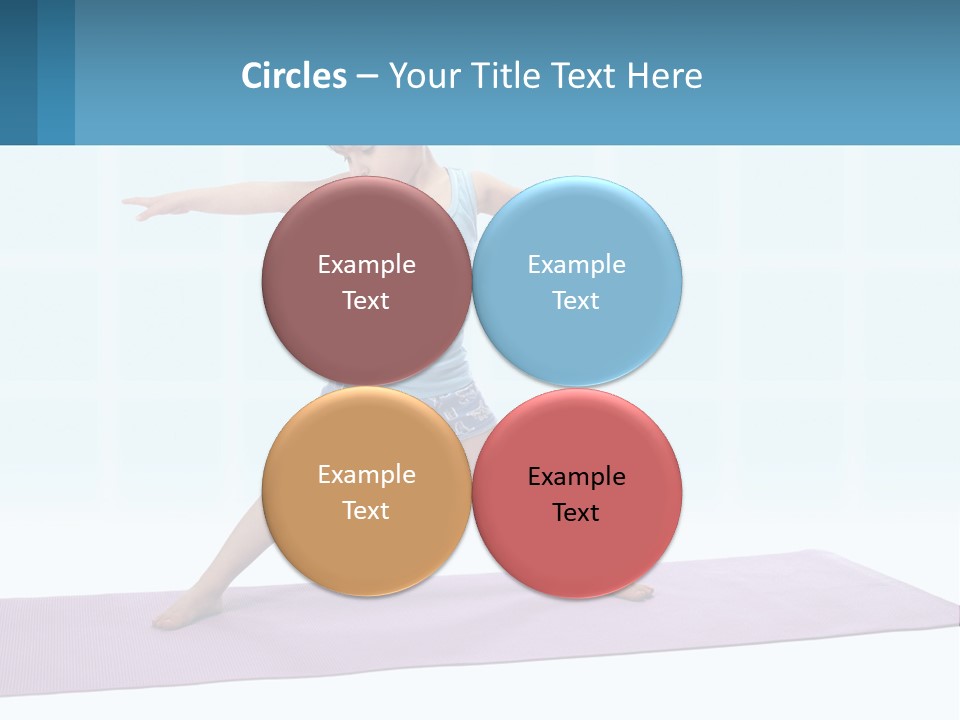 A Little Girl Doing A Yoga Pose On A Mat PowerPoint Template