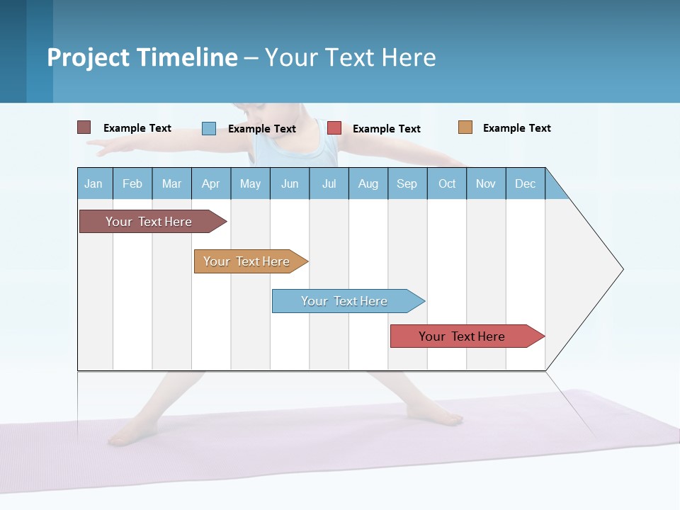 A Little Girl Doing A Yoga Pose On A Mat PowerPoint Template