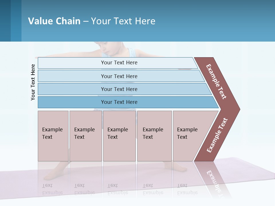 A Little Girl Doing A Yoga Pose On A Mat PowerPoint Template