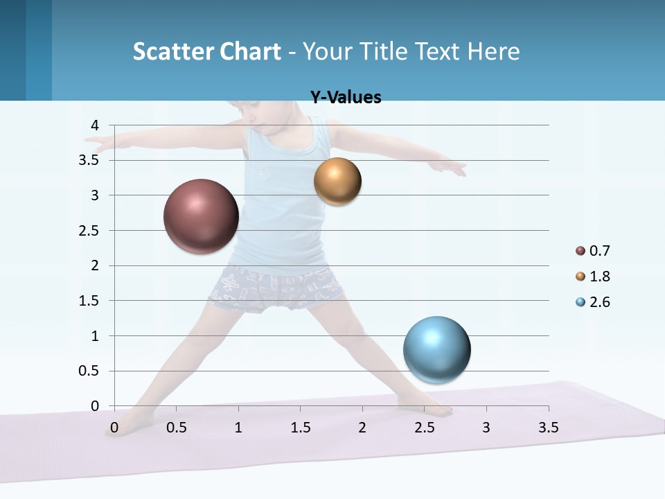 A Little Girl Doing A Yoga Pose On A Mat PowerPoint Template