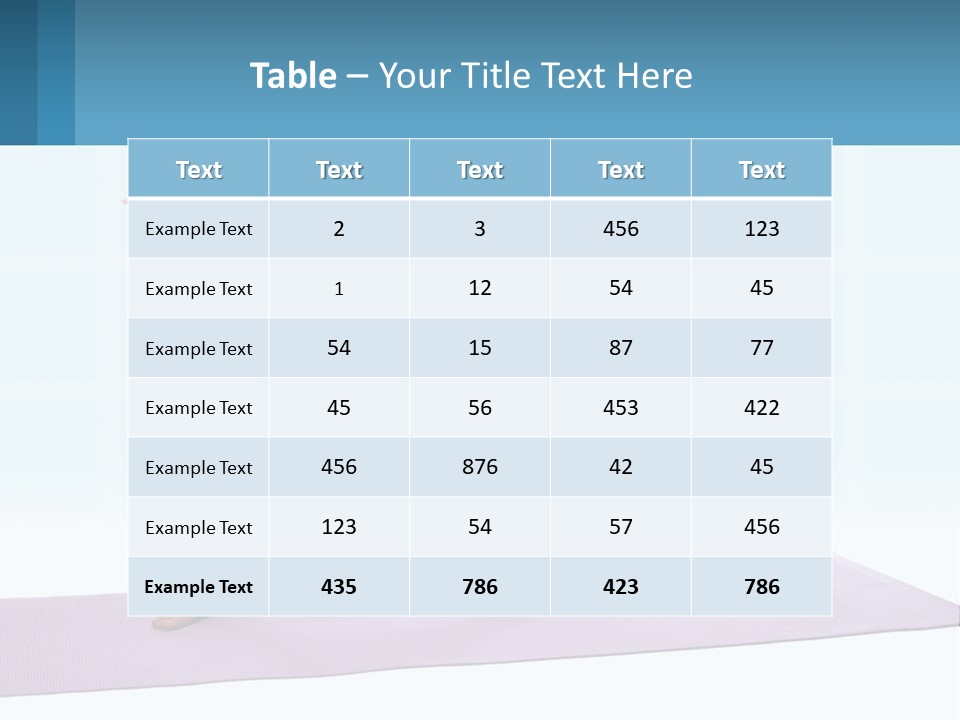 A Little Girl Doing A Yoga Pose On A Mat PowerPoint Template