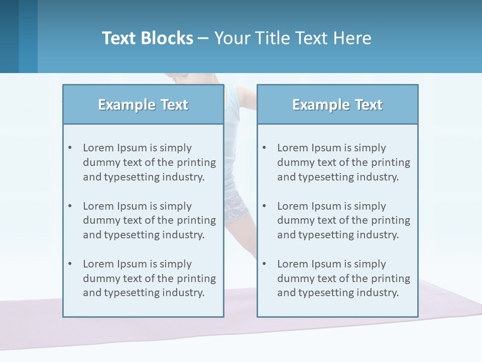 A Little Girl Doing A Yoga Pose On A Mat PowerPoint Template