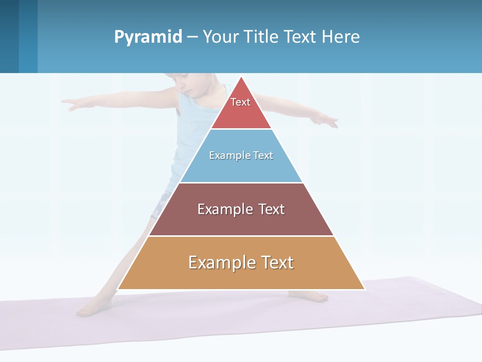 A Little Girl Doing A Yoga Pose On A Mat PowerPoint Template