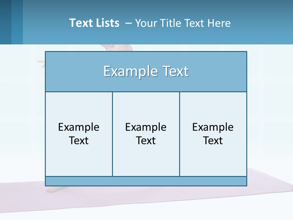 A Little Girl Doing A Yoga Pose On A Mat PowerPoint Template