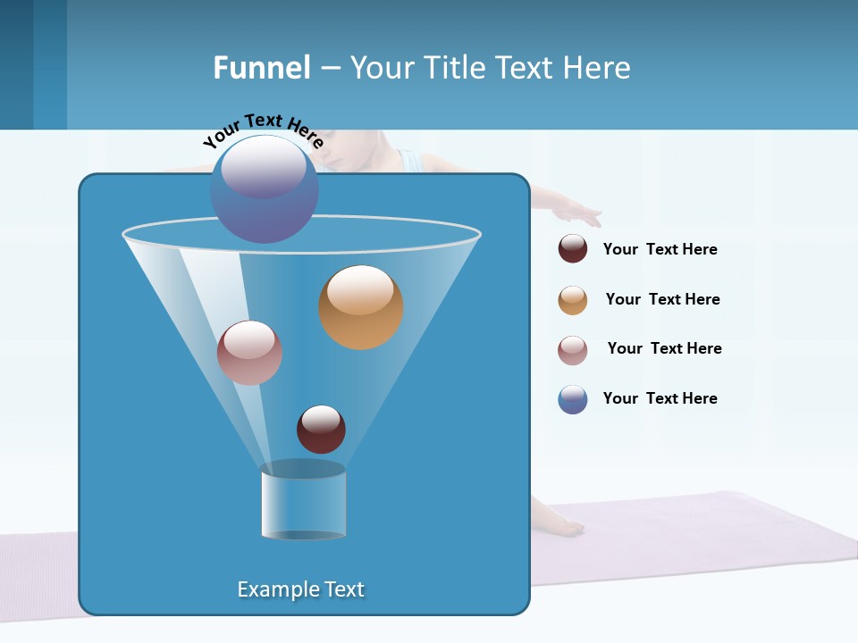 A Little Girl Doing A Yoga Pose On A Mat PowerPoint Template