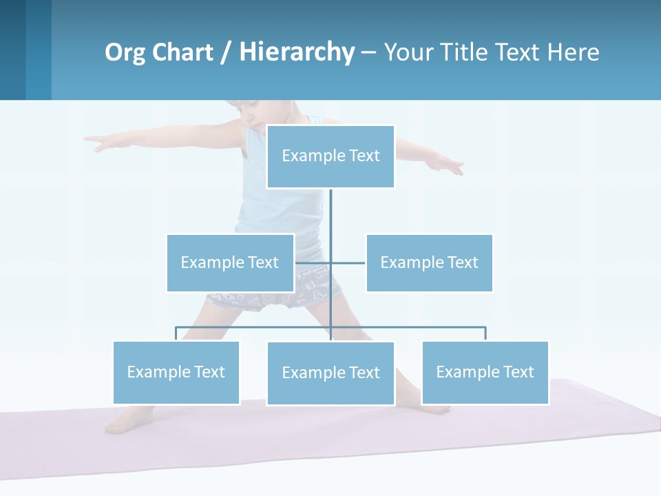 A Little Girl Doing A Yoga Pose On A Mat PowerPoint Template