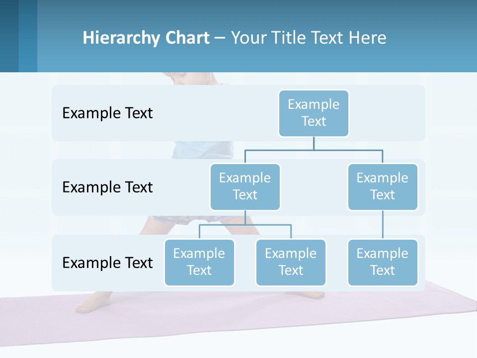 A Little Girl Doing A Yoga Pose On A Mat PowerPoint Template