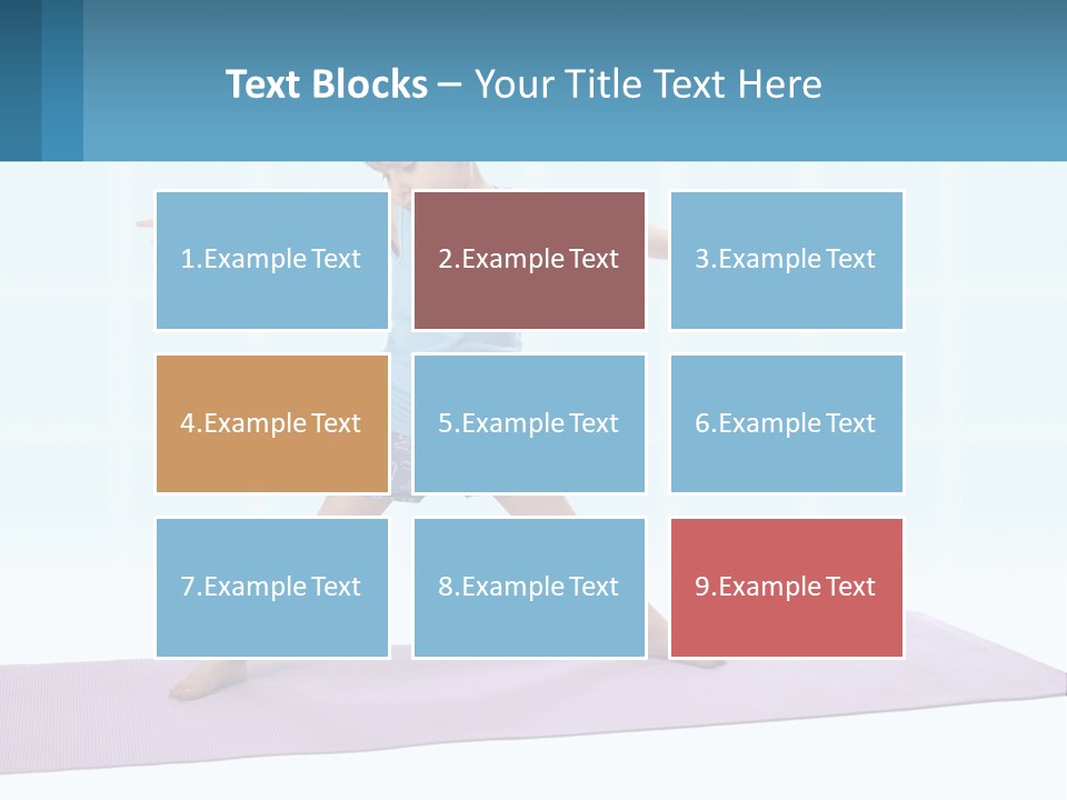 A Little Girl Doing A Yoga Pose On A Mat PowerPoint Template