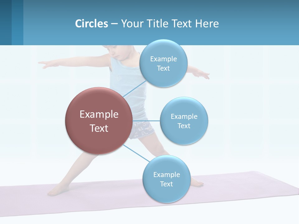 A Little Girl Doing A Yoga Pose On A Mat PowerPoint Template