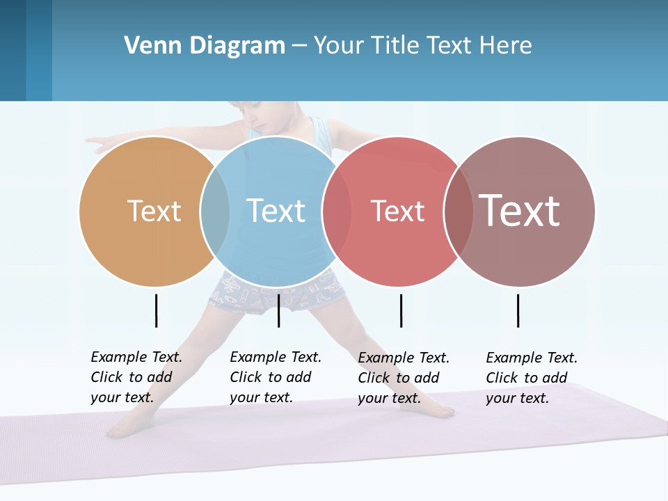 A Little Girl Doing A Yoga Pose On A Mat PowerPoint Template