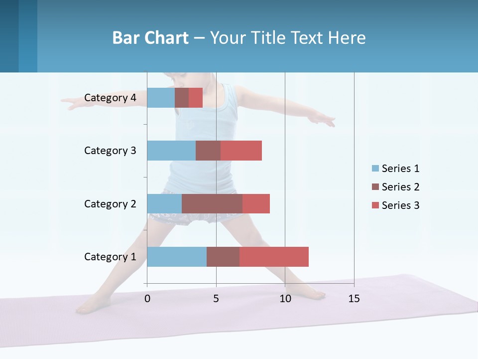 A Little Girl Doing A Yoga Pose On A Mat PowerPoint Template