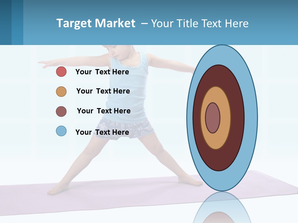 A Little Girl Doing A Yoga Pose On A Mat PowerPoint Template