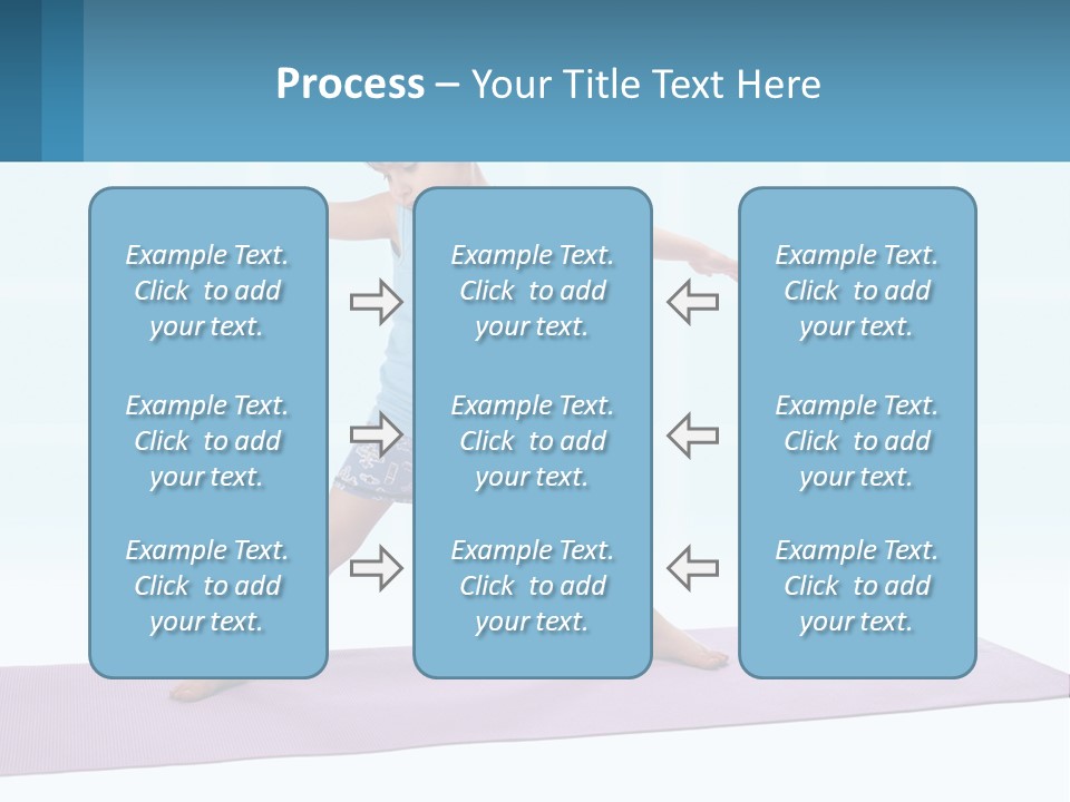 A Little Girl Doing A Yoga Pose On A Mat PowerPoint Template
