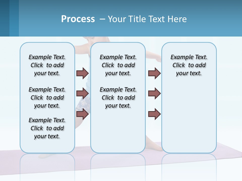 A Little Girl Doing A Yoga Pose On A Mat PowerPoint Template