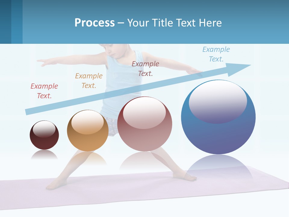 A Little Girl Doing A Yoga Pose On A Mat PowerPoint Template