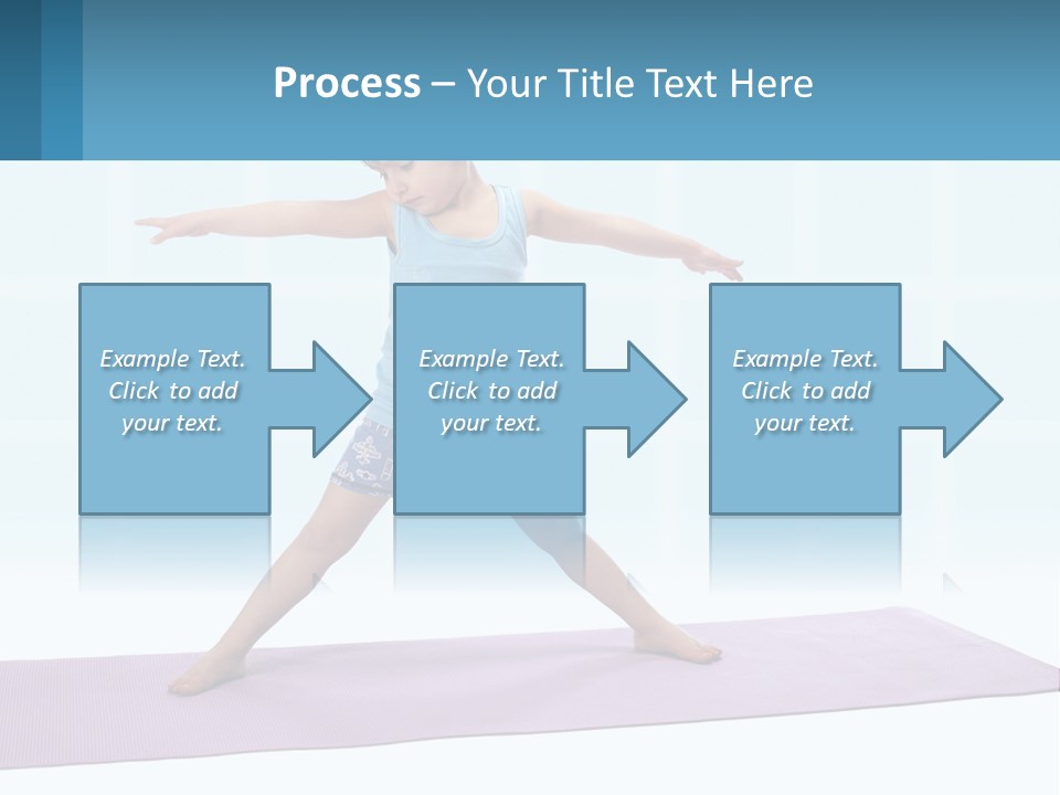 A Little Girl Doing A Yoga Pose On A Mat PowerPoint Template