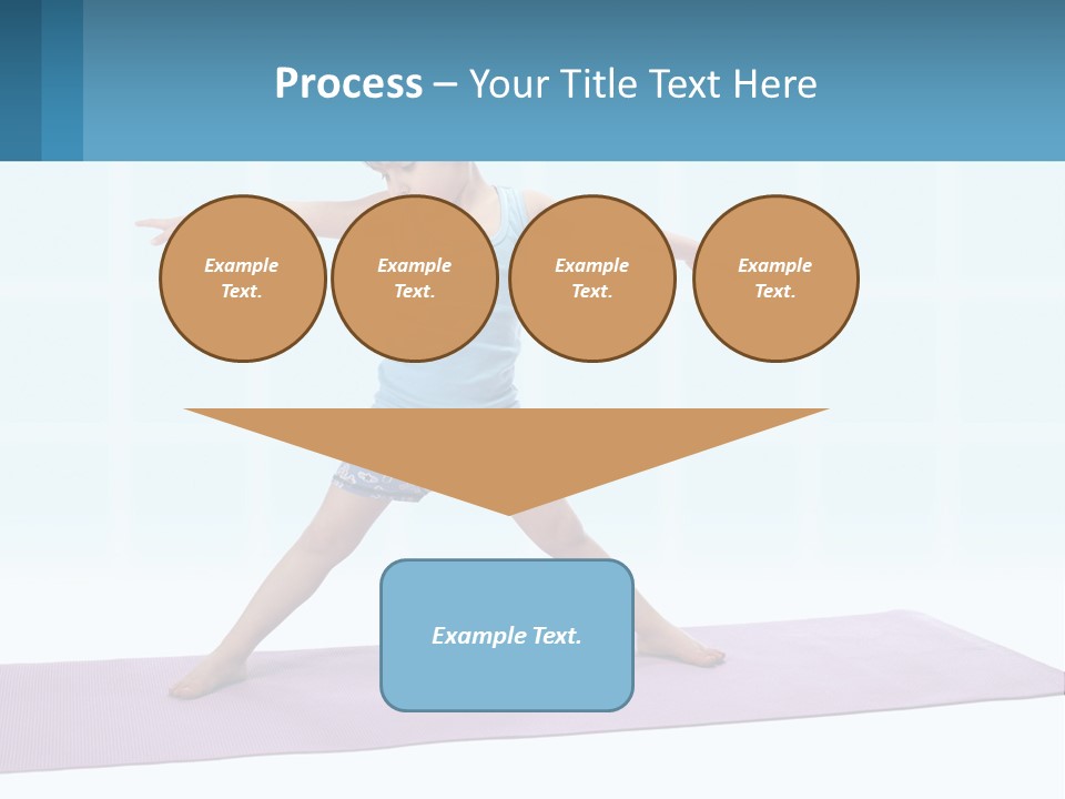 A Little Girl Doing A Yoga Pose On A Mat PowerPoint Template
