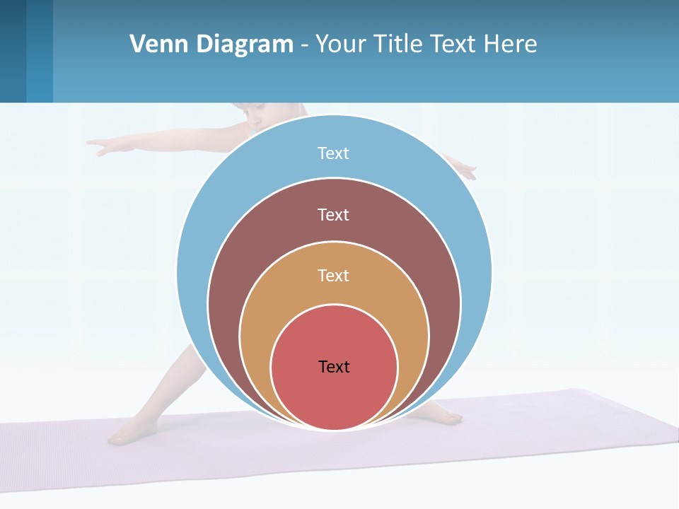 A Little Girl Doing A Yoga Pose On A Mat PowerPoint Template