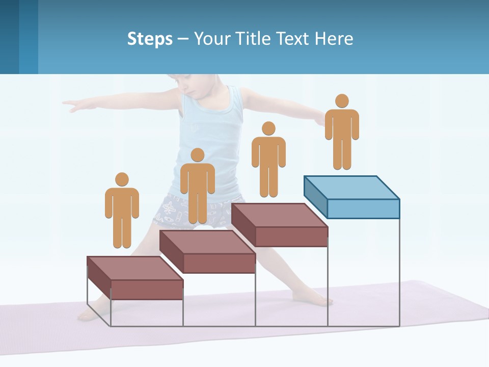 A Little Girl Doing A Yoga Pose On A Mat PowerPoint Template