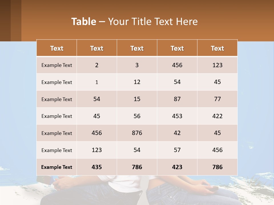 Two Women Sitting On The Ground With A Cloud Above Them PowerPoint Template