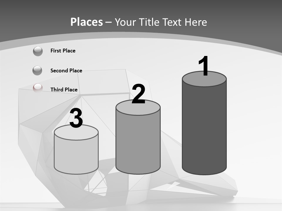 A Black And White Photo Of A Cube Shaped Object PowerPoint Template