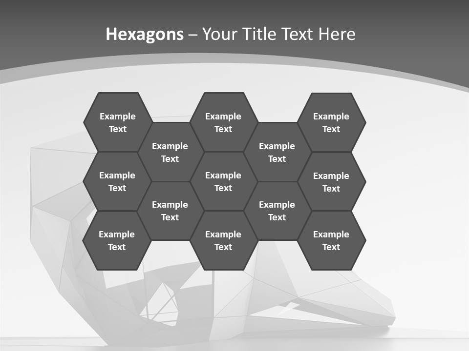 A Black And White Photo Of A Cube Shaped Object PowerPoint Template