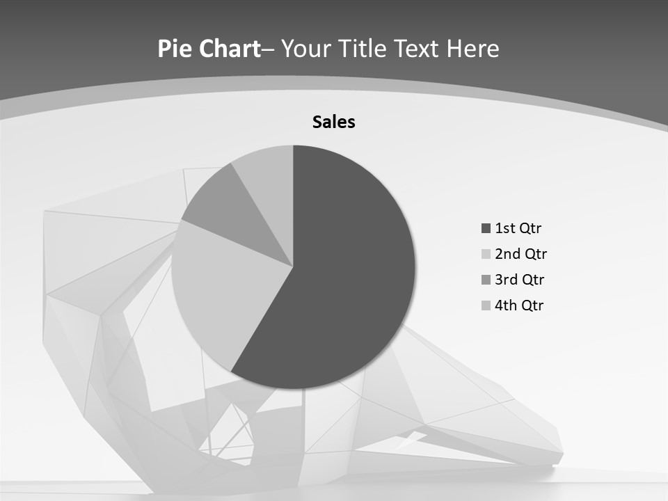 A Black And White Photo Of A Cube Shaped Object PowerPoint Template