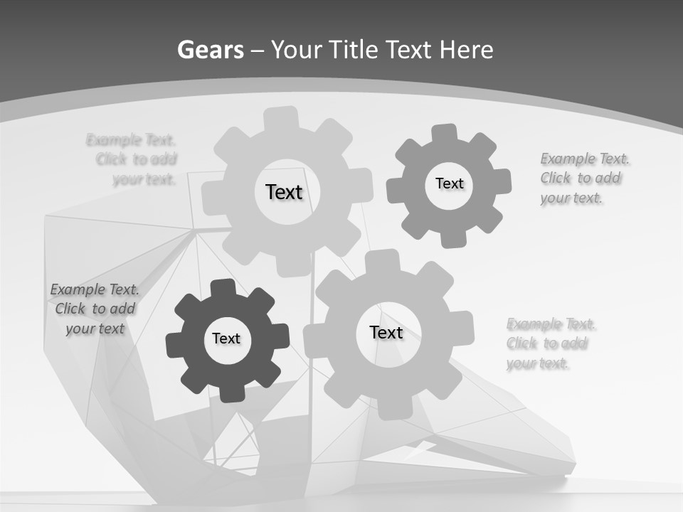 A Black And White Photo Of A Cube Shaped Object PowerPoint Template
