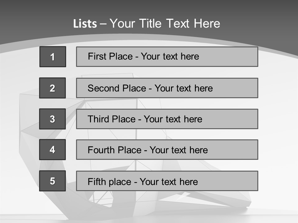 A Black And White Photo Of A Cube Shaped Object PowerPoint Template